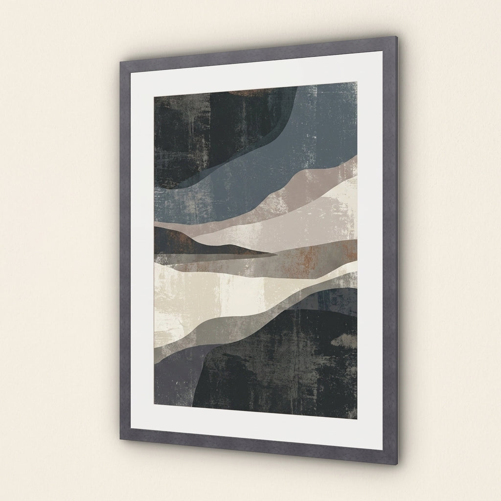 The Indent Frame - Black Grain Black