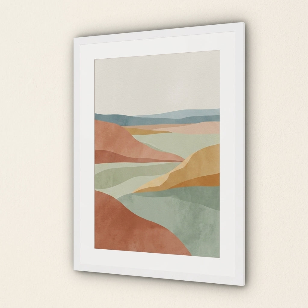 The Indent Frame - White Grain White