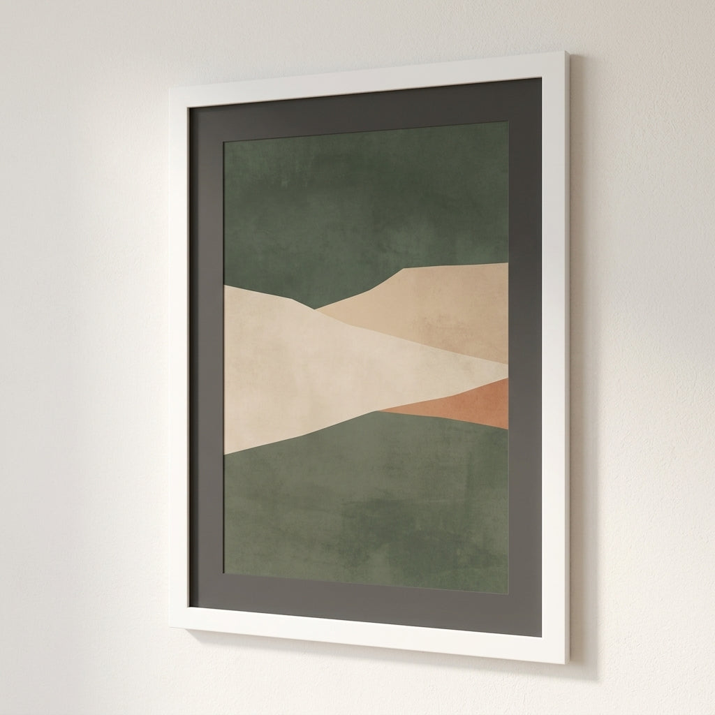 The Valley Frame - White Grain White