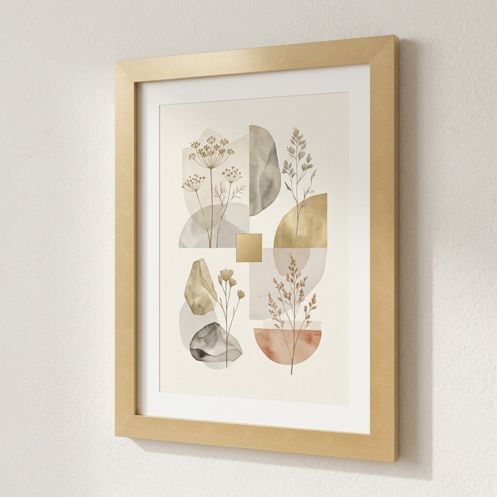 The Grain Frame - Distressed Gold