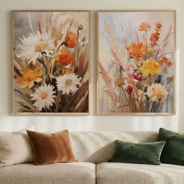 Set of 2 Autumn Bloom Medley