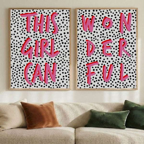 Set of 2 Bold Polka Power