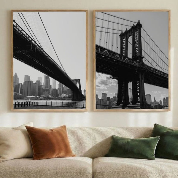 Set of 2 Cityscape Vistas