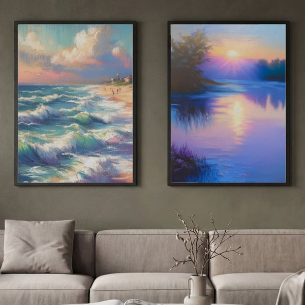 Set of 2 Coastal Dawn