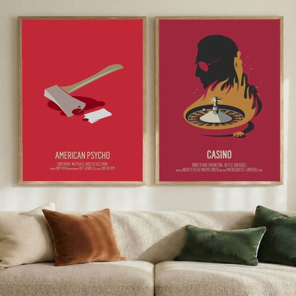 Set of 2 Crimson Cinema