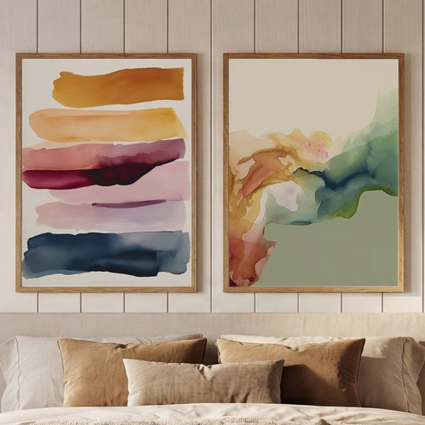 Set of 2 Earthy Flow