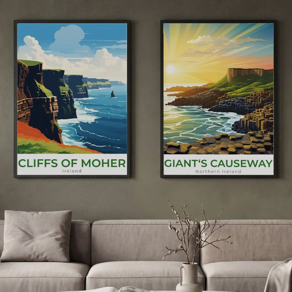 Set of 2 Emerald Coastline