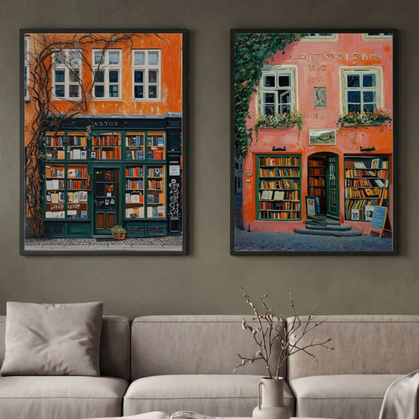 Set of 2 European Book Nooks