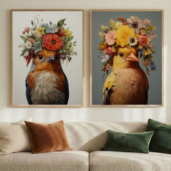 Set of 2 Floral Fantasia