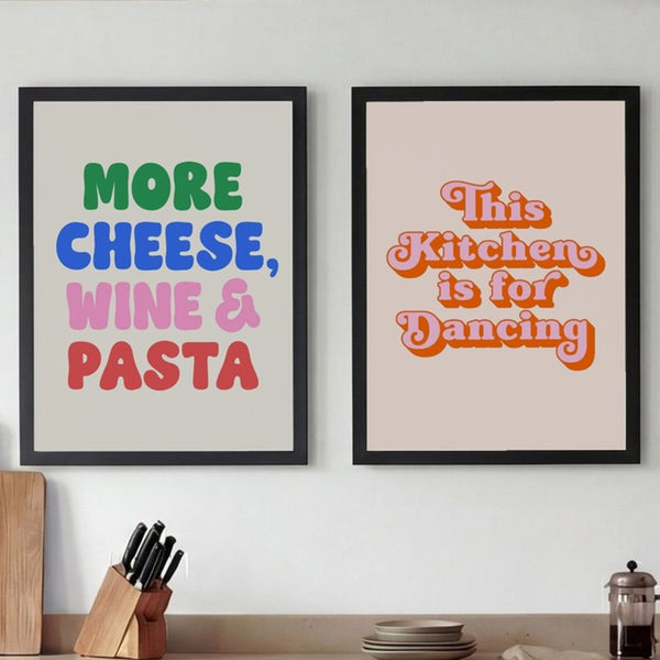 Set of 2 Funky Kitchen Vibes