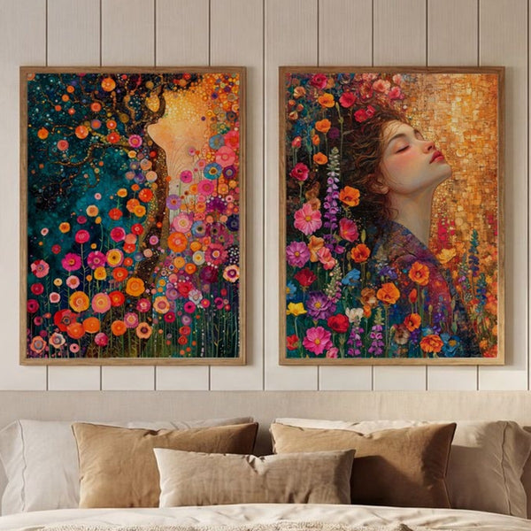 Set of 2 Golden Garden Dream