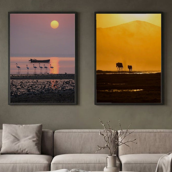 Set of 2 Golden Horizon