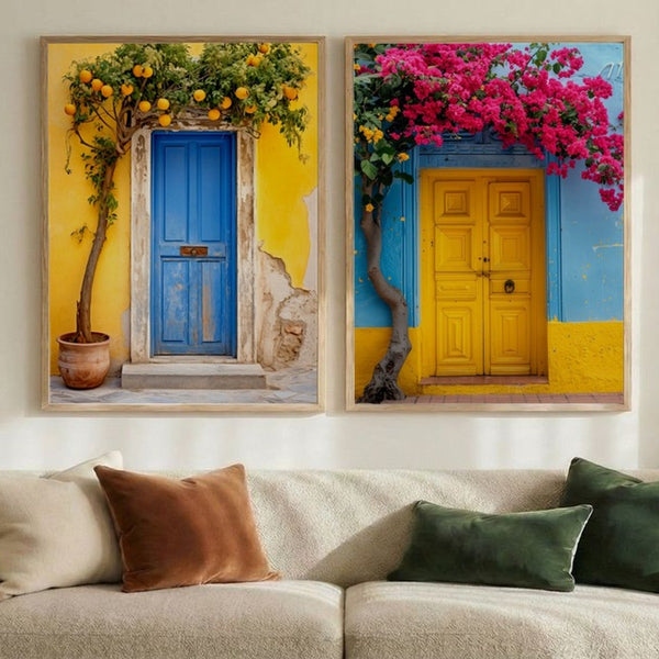 Set of 2 Mediterranean Vista