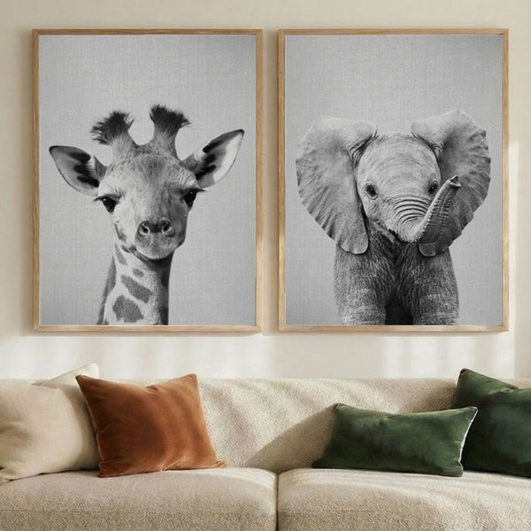 Set of 2 Midnight Monochrome