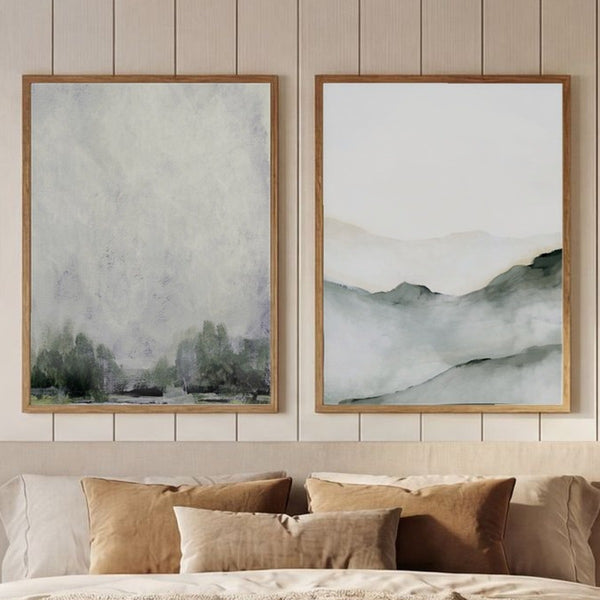 Set of 2 Misty Vistas