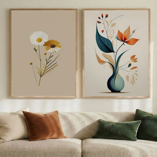Set of 2 Modern Botanica
