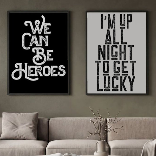 Set of 2 Modern Declarations