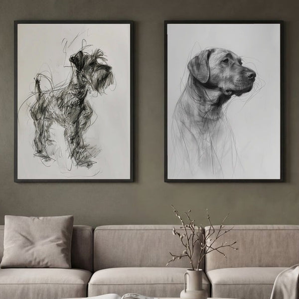Set of 2 Monochrome Companions