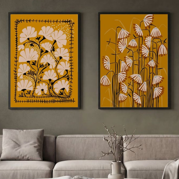 Set of 2 Mustard Bloom