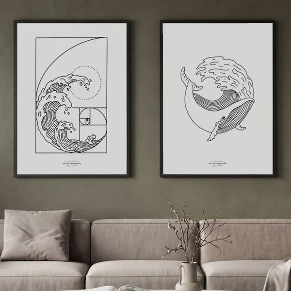 Set of 2 Ocean Flow