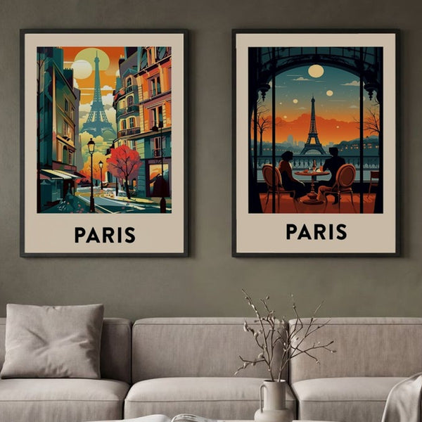 Set of 2 Parisian Sunset