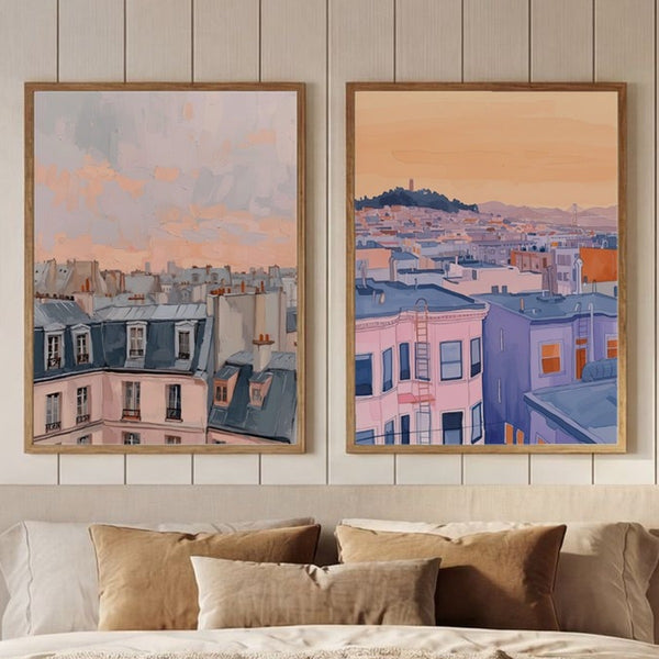 Set of 2 Pastel Mornings