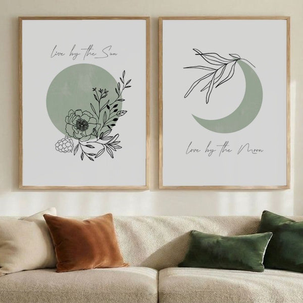 Set of 2 Sun Moon Whispers
