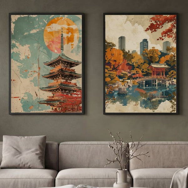 Set of 2 Timeless Japan