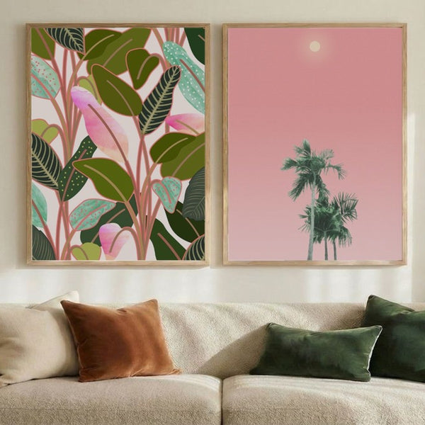 Set of 2 Verdant Pink Dream