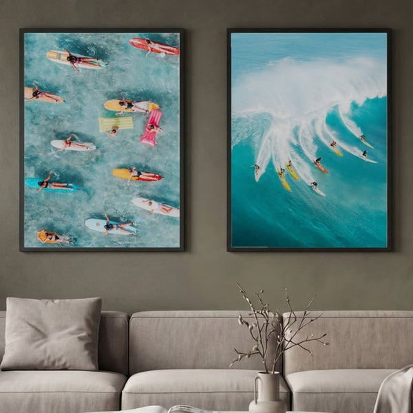 Set of 2 Vibrant Surf Life
