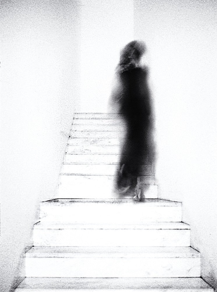 woman on stairs