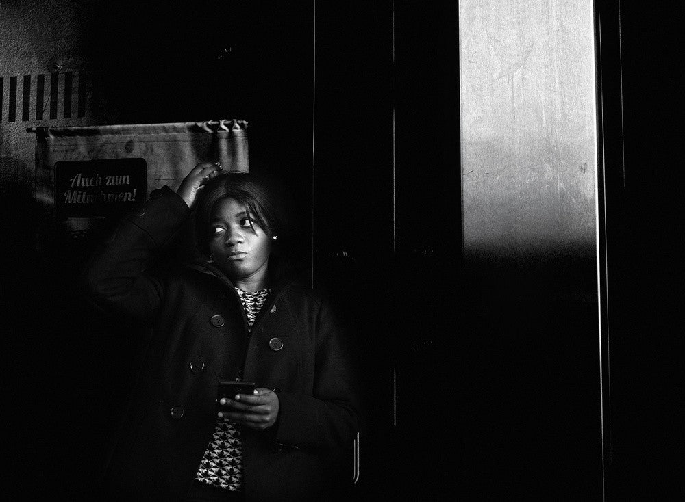 Dame en noir