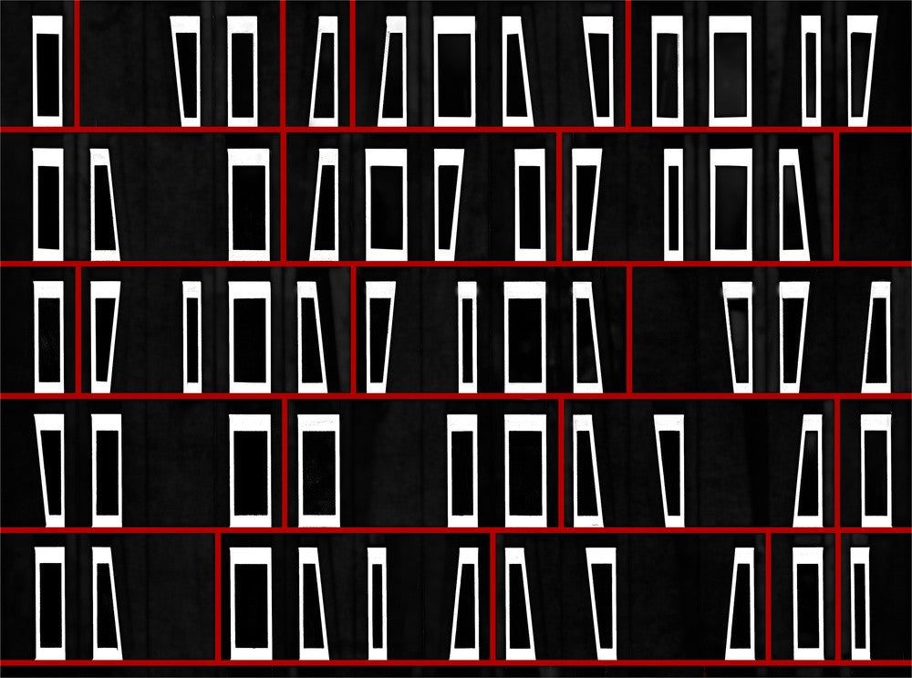 Framed windows.