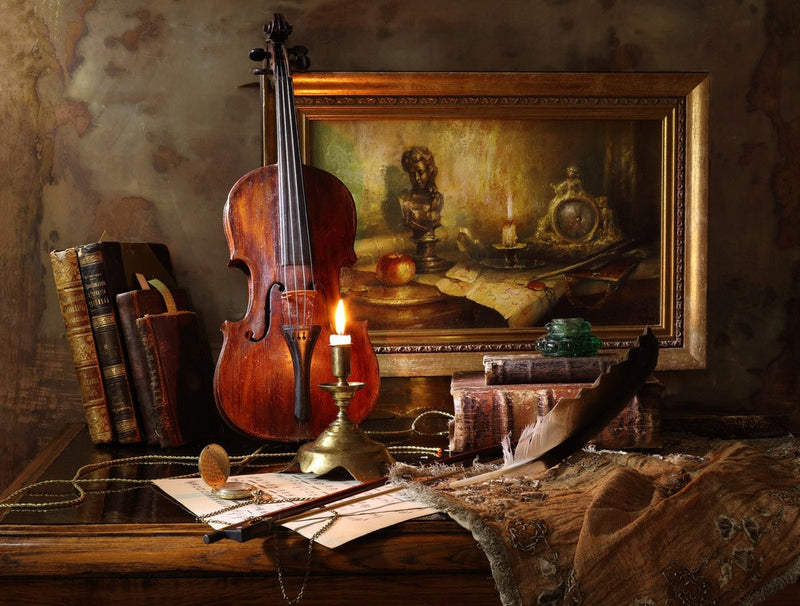 Nature morte au violon et à la peinture