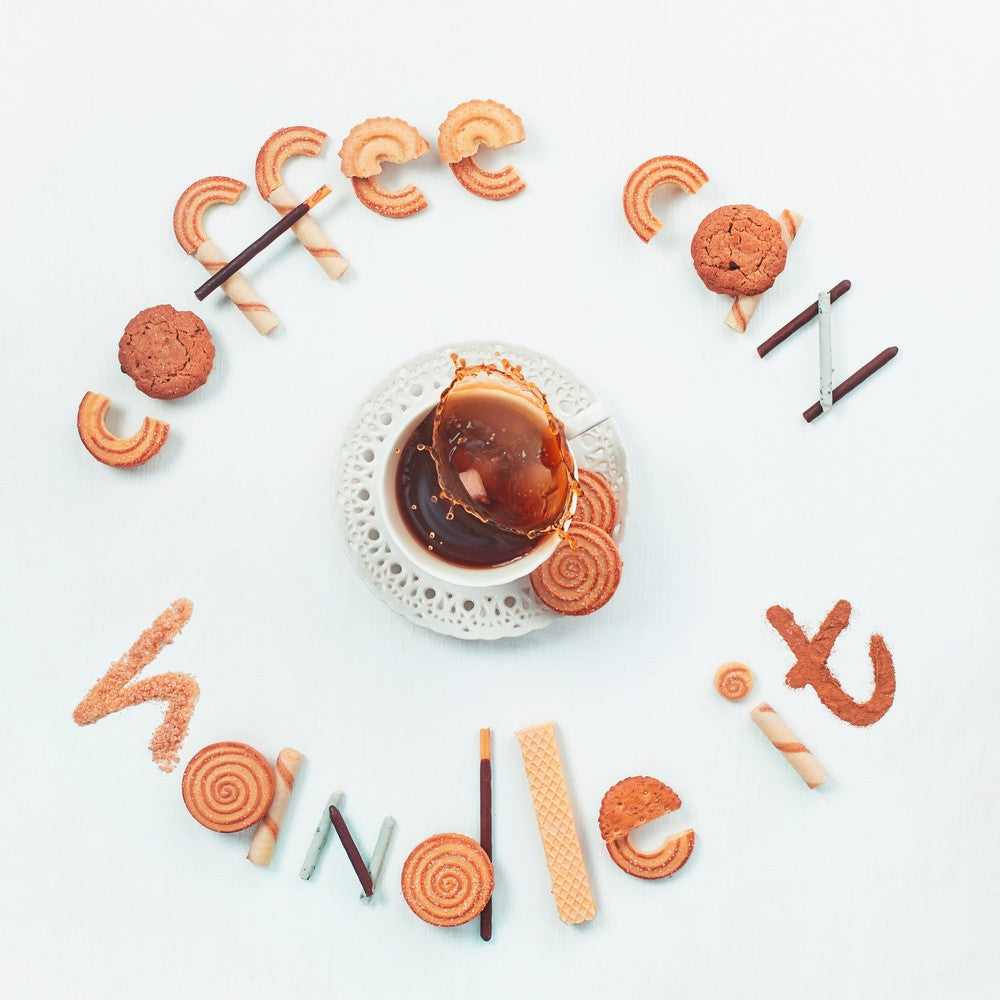 Food lettering: Coffee can handle it