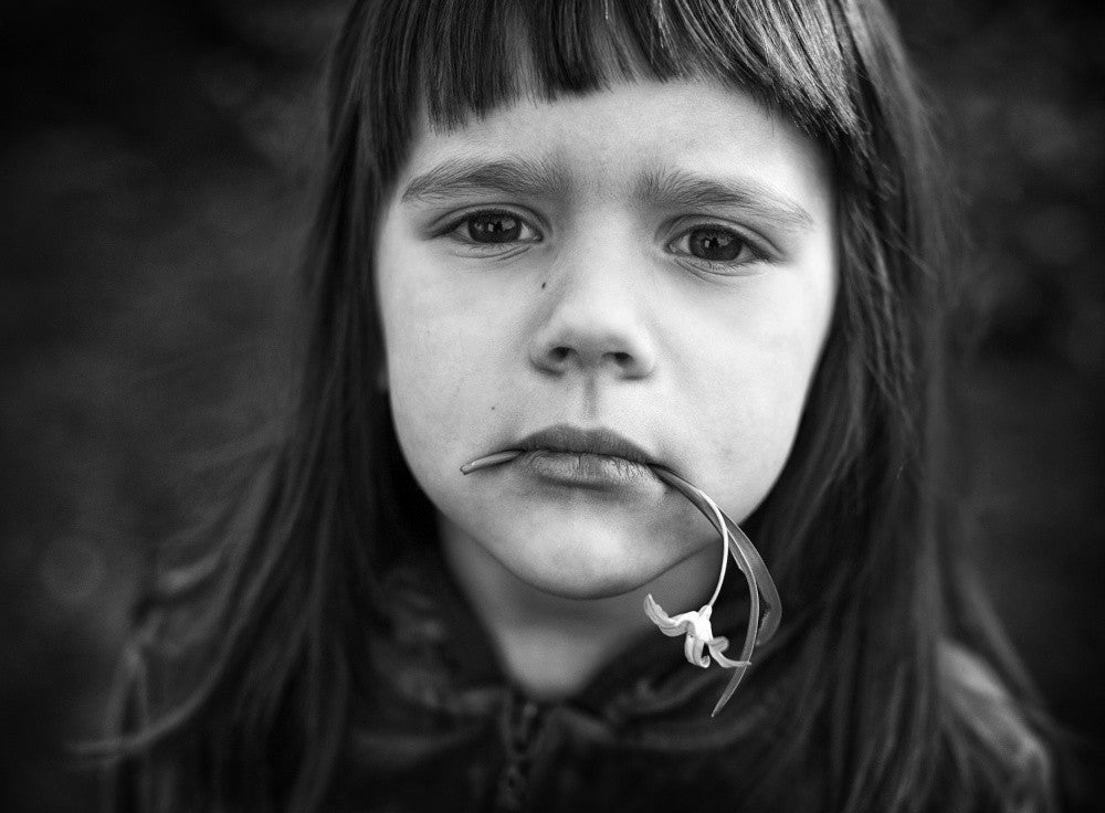 Portrait à la fleur