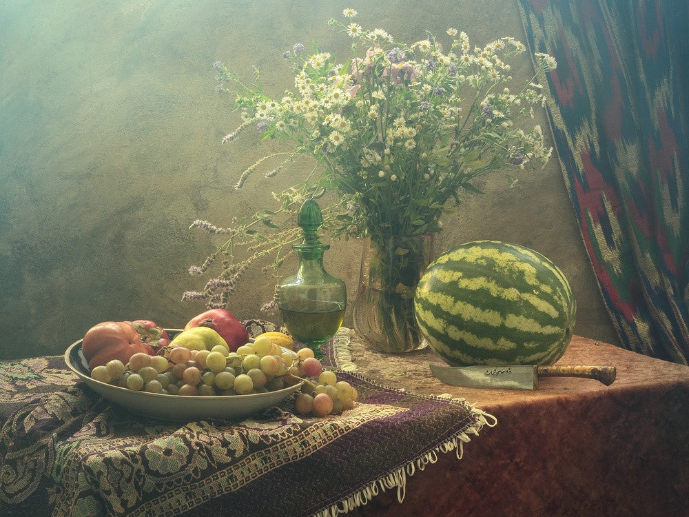 Still Life With Watermelon and Fruit