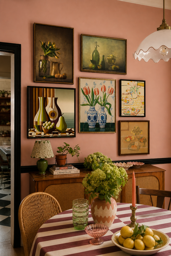 Playful Heritage — dining/sideboard-wall
