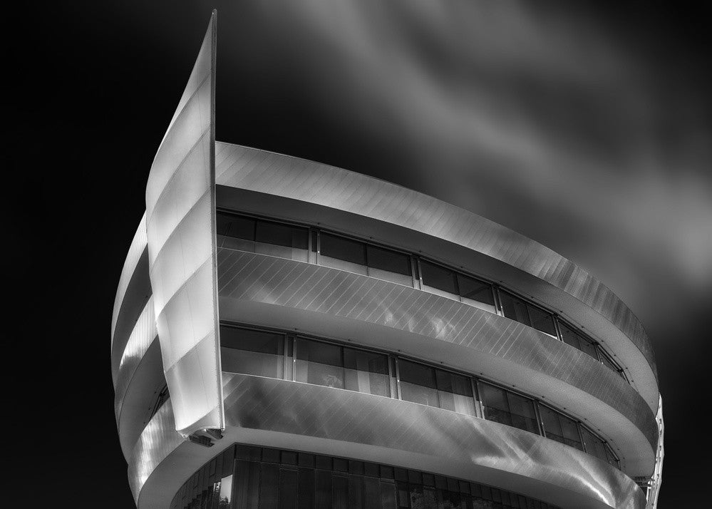 The building with the shield