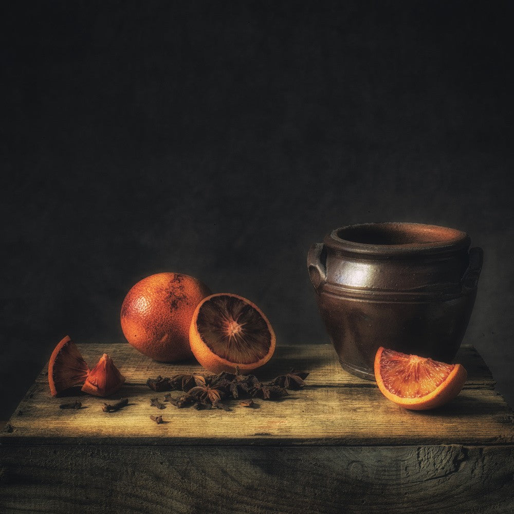 Stillleben Blutorange