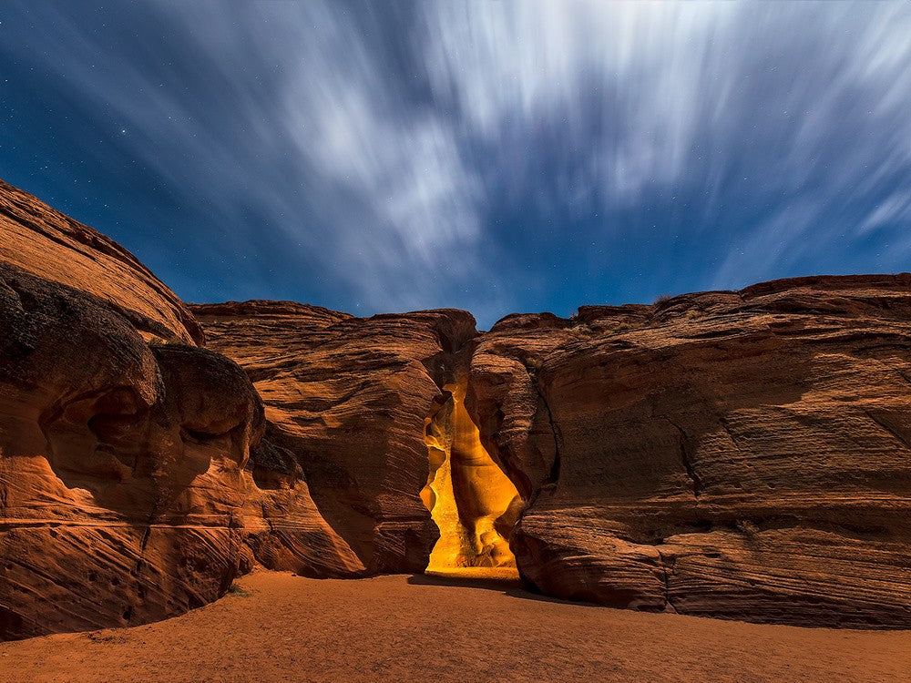 Moonlight over Antelope Canyon