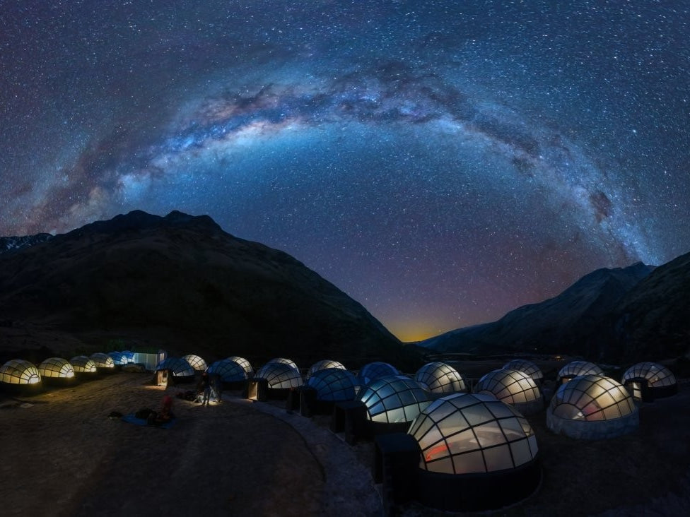 Salkantay Sky Dome in Night