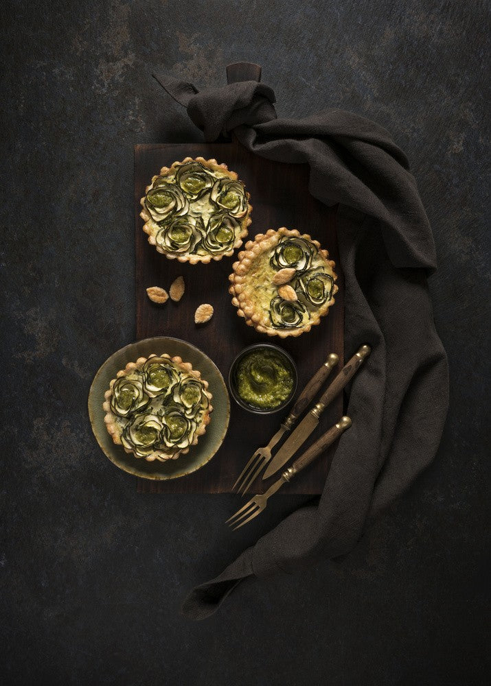 Zucchini tartlets