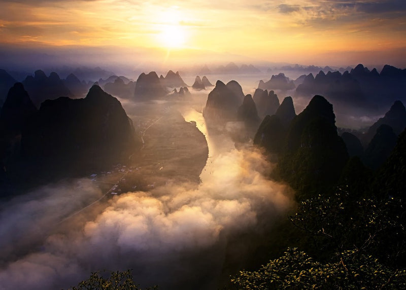 Xianggong Shan at dawn