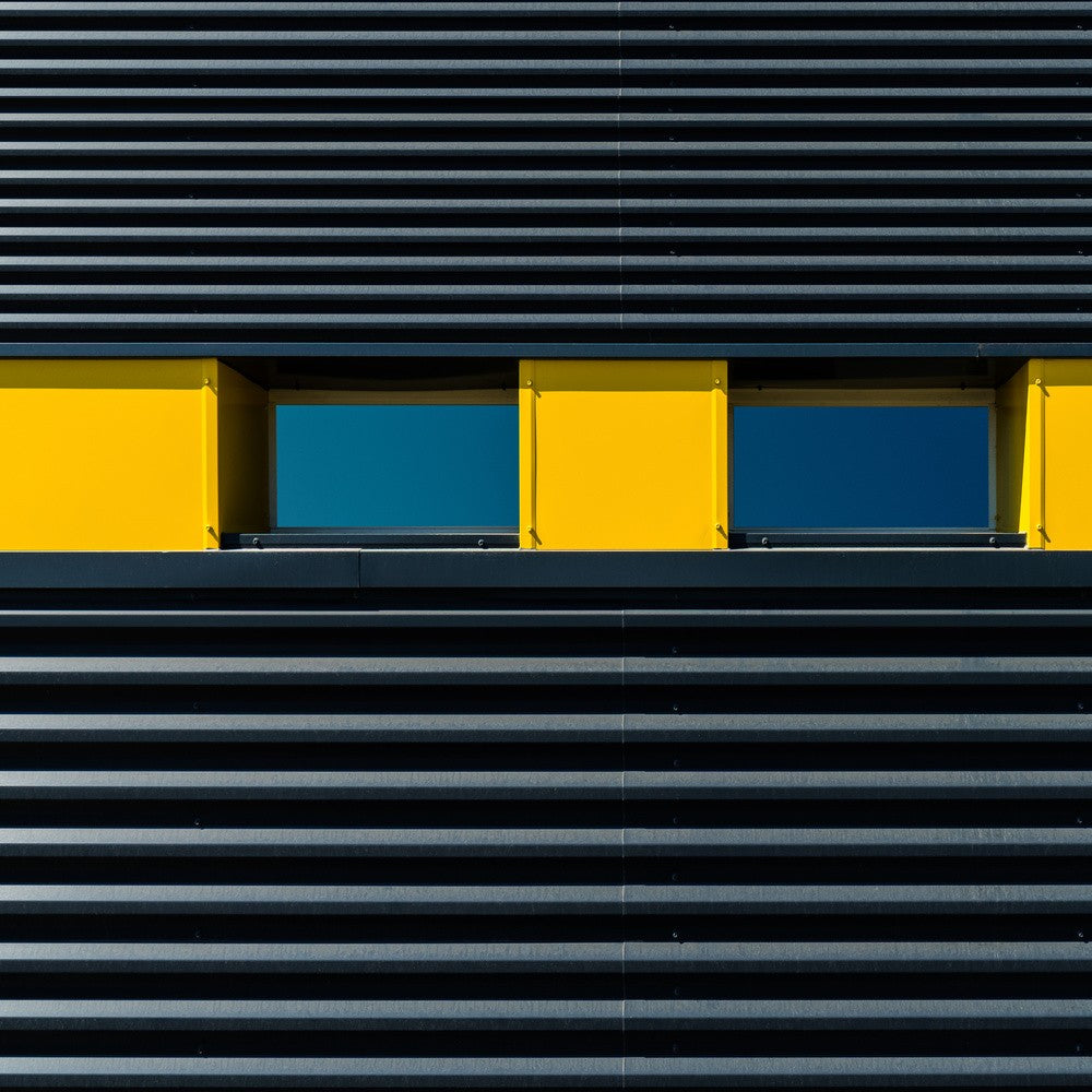 Gerippte Wand