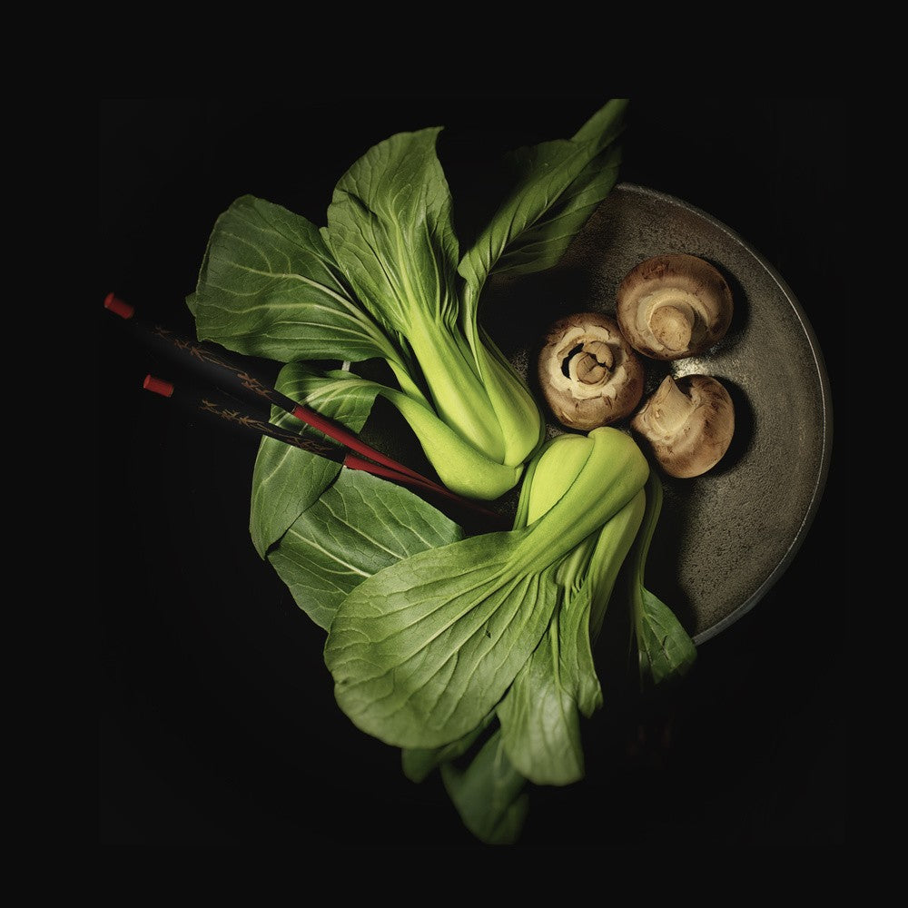 Still life baby bok choy