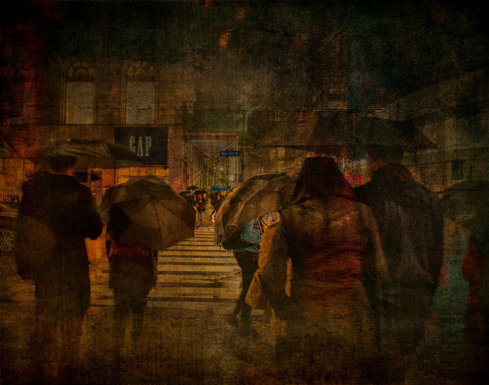 at the crosswalk