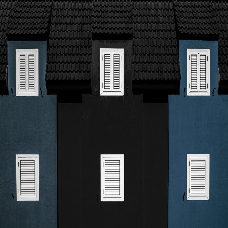 White shutters