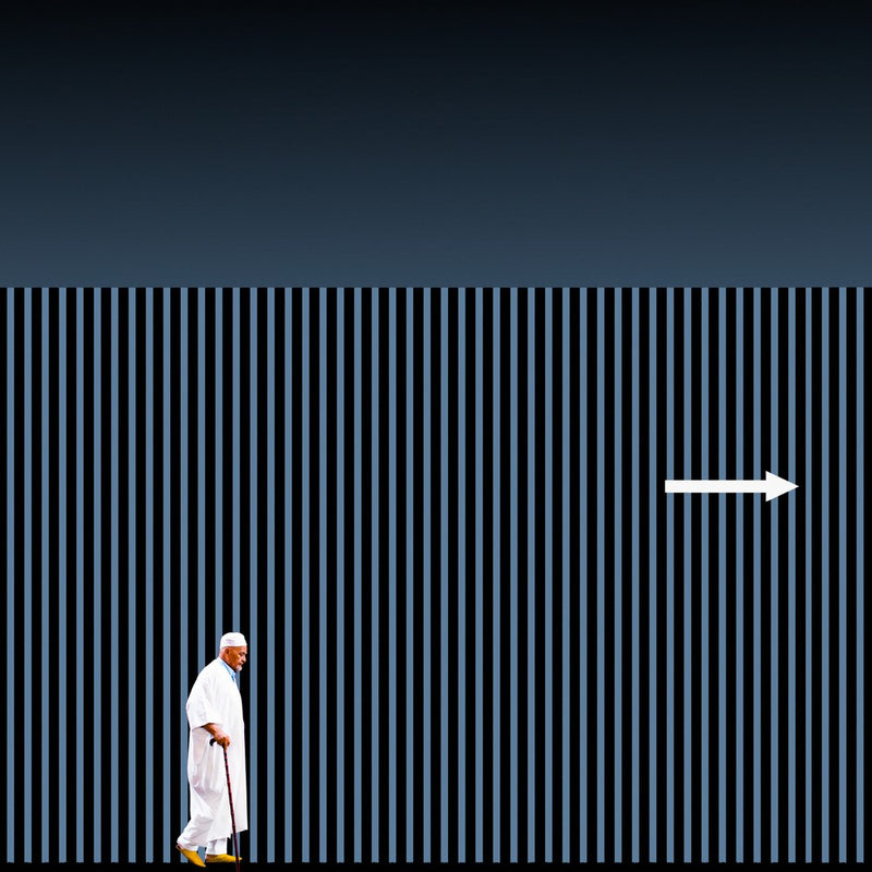Follow the white arrow