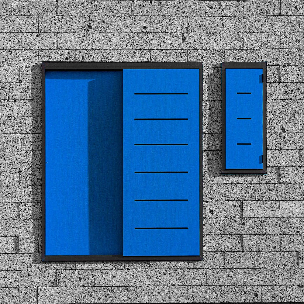 Blue shutters